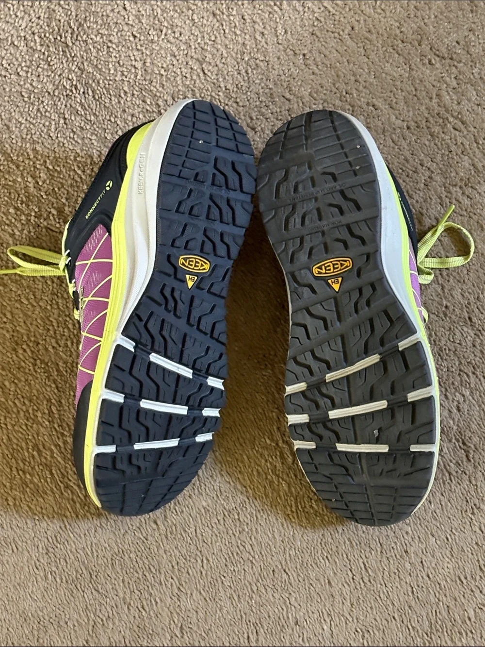 Keen Women's Purple & Neon Yellow Athletic Shoes